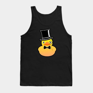 Cool Rubber duck top hat and monocle Tank Top